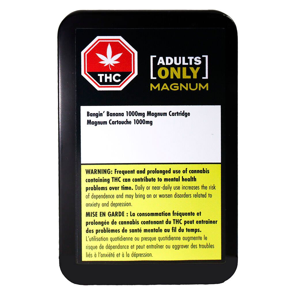 Cannabis Product Bangin' Banana Magnum 510 Thread Cartridge by Adults Only - 1