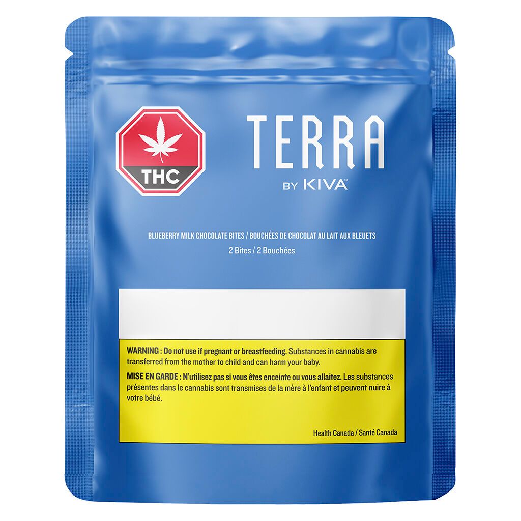 Cannabis Product Blueberry Milk Chocolate Bites by Terra