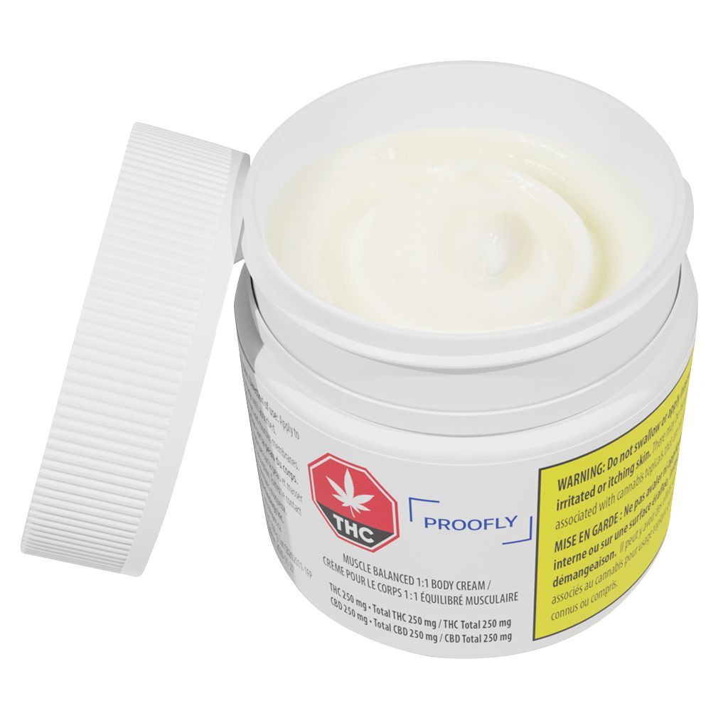 Cannabis Product Muscle Balanced 1:1 Cream by Proofly