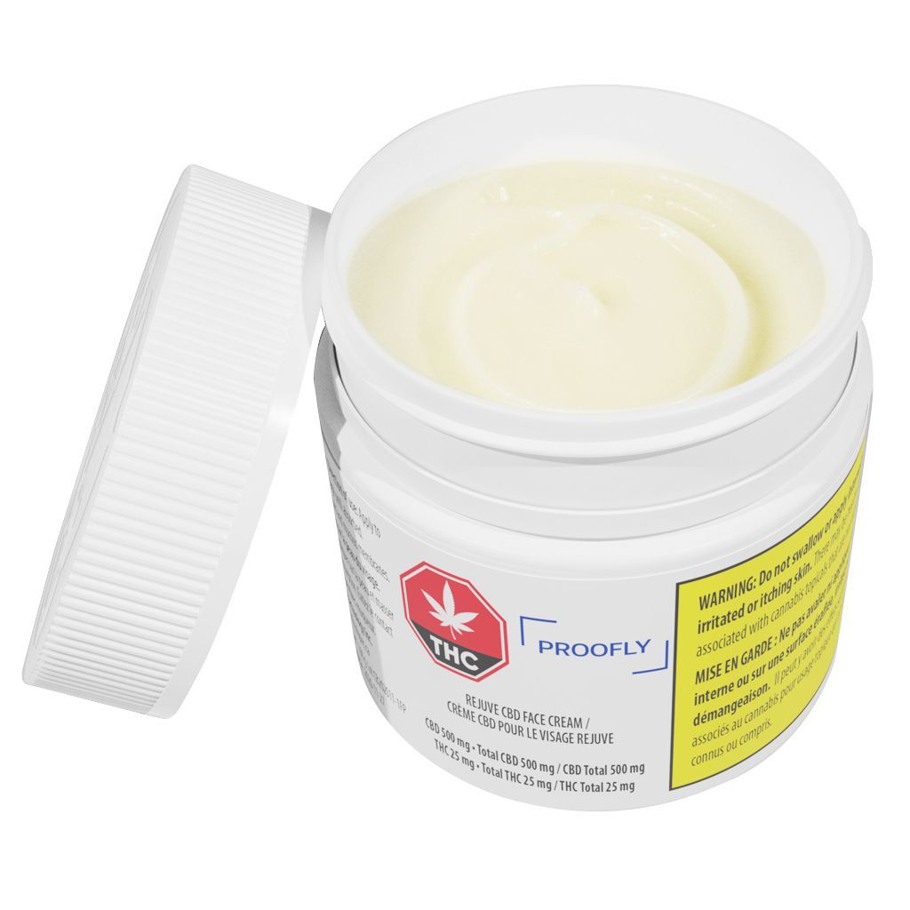 Cannabis Product Rejuve CBD Face Cream by Proofly