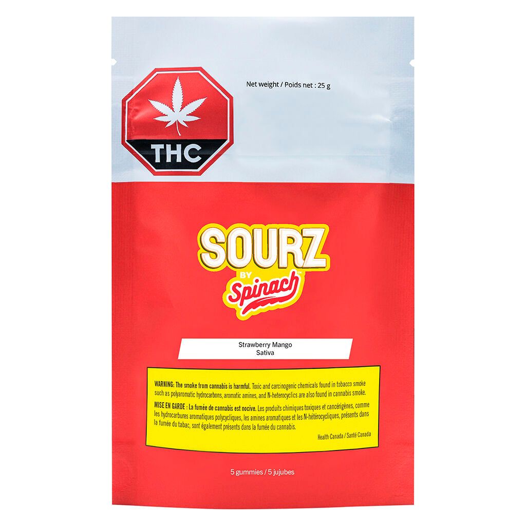Cannabis Product SOURZ by Spinach - Strawberry Mango Sativa Soft Chews by Spinach - 1