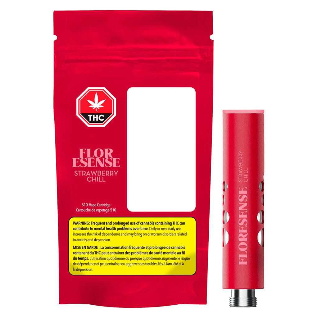 Cannabis Product Strawberry Chill Prefilled 510 Thread Cartridge by Floresense Social Series - 3